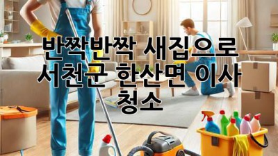 ✨ 반짝반짝 새집으로! 서천군 한산면 이사 청소 ✨