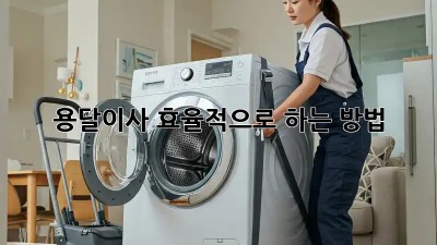 용달이사 효율적으로 하는 방법